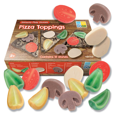 Yellow Door Sensory Play Stones - Pizza Toppings
