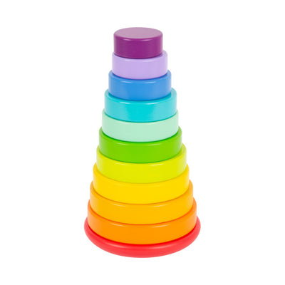 Small Foot Stacking Tower, Large Rainbow
