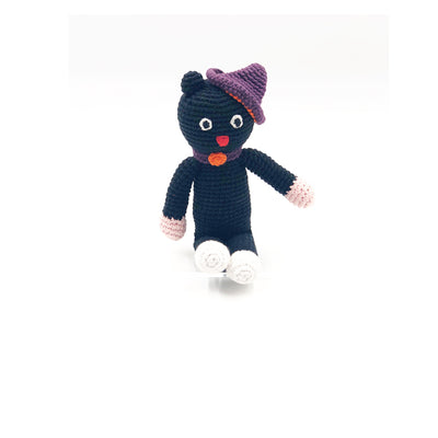 Pebble Cat Rattle - black