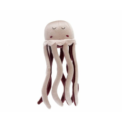 Best Years Knitted Organic Cotton Baby Pink Jellyfish Scandi Toy
