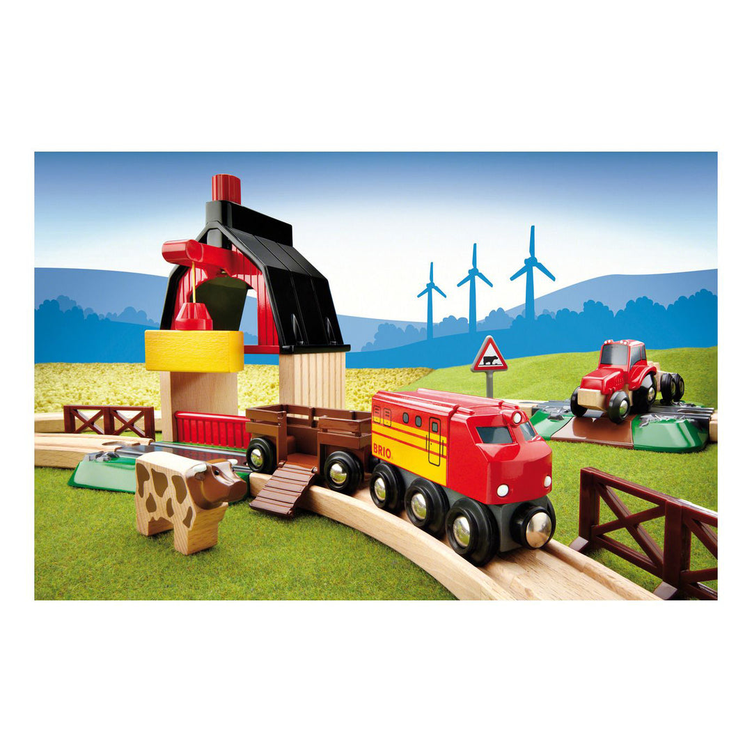 Brio World Farm Railway Set – Rockaway Toys - Main Image