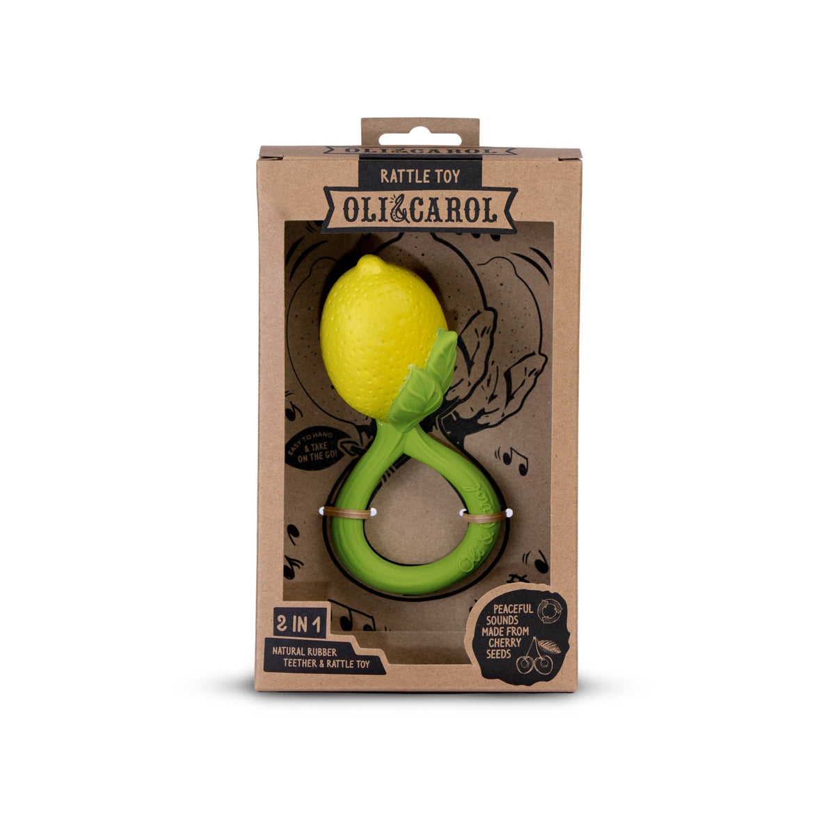 Oli & Carol Lemon Baby Rattle & Teether – Rockaway Toys