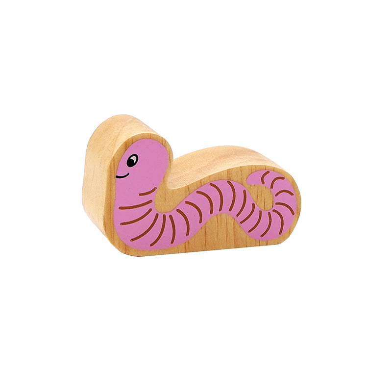 Lanka Kade Pink Worm | Rockaway Toys | Wooden Toys