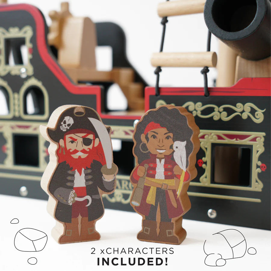 Le Toy Van Barbarossa Pirate Ship Rockaway Toys Wooden Toys