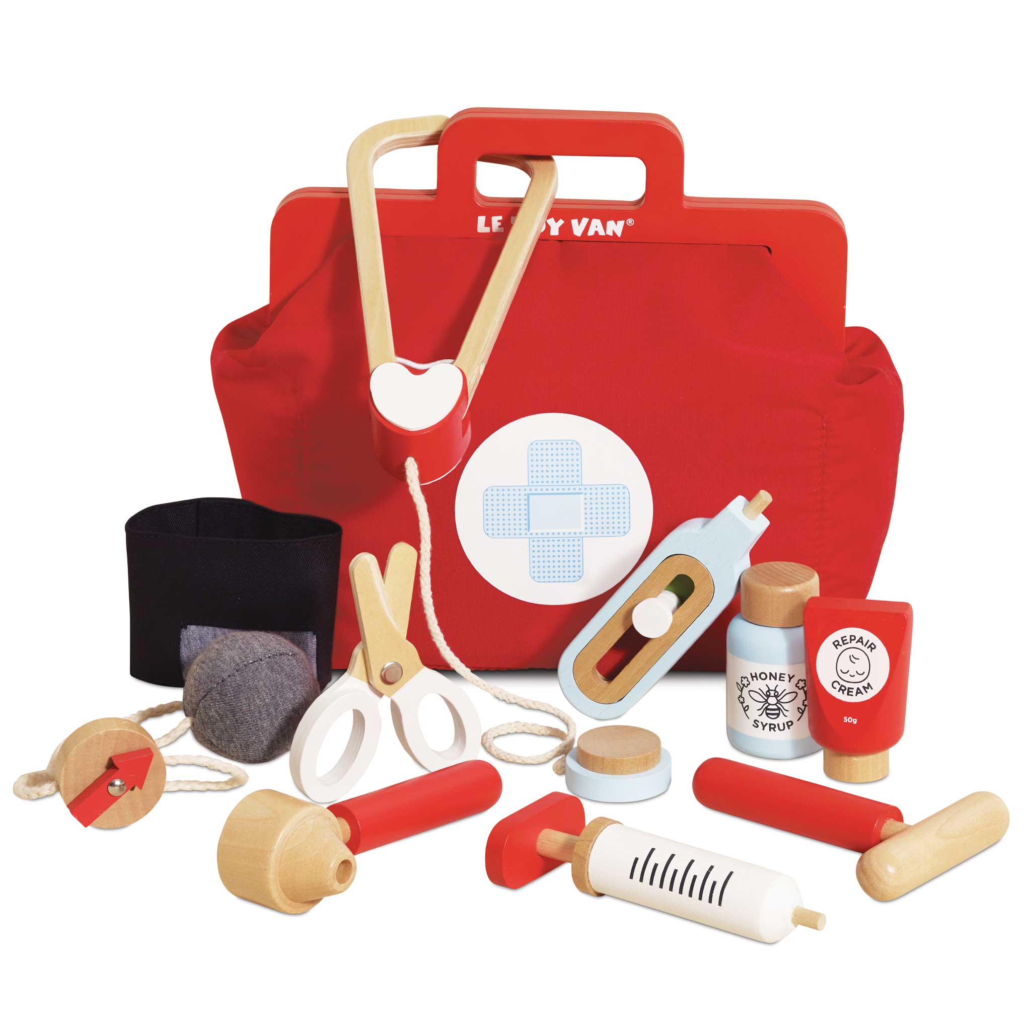 DOCTOR DEVAS RARE I Premier セット Le Toy Van Doctors Kit - Vintage Wooden Medical Playset | Rockaway