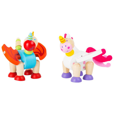 Small Foot "Luna" The Unicorn and "Merlin" The Dragon Figurines