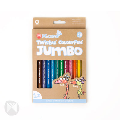 Micador Twistaz Jumbo Crayons, Box 12 Micador jR.