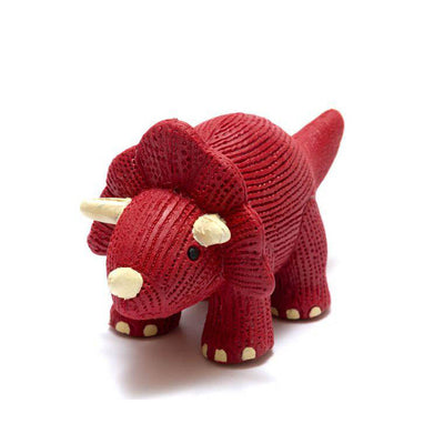 Best Years Ltd My First Natural Rubber Triceratops Teether and Bath Toy