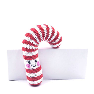 Pebble Friendly christmas rattle candy cane